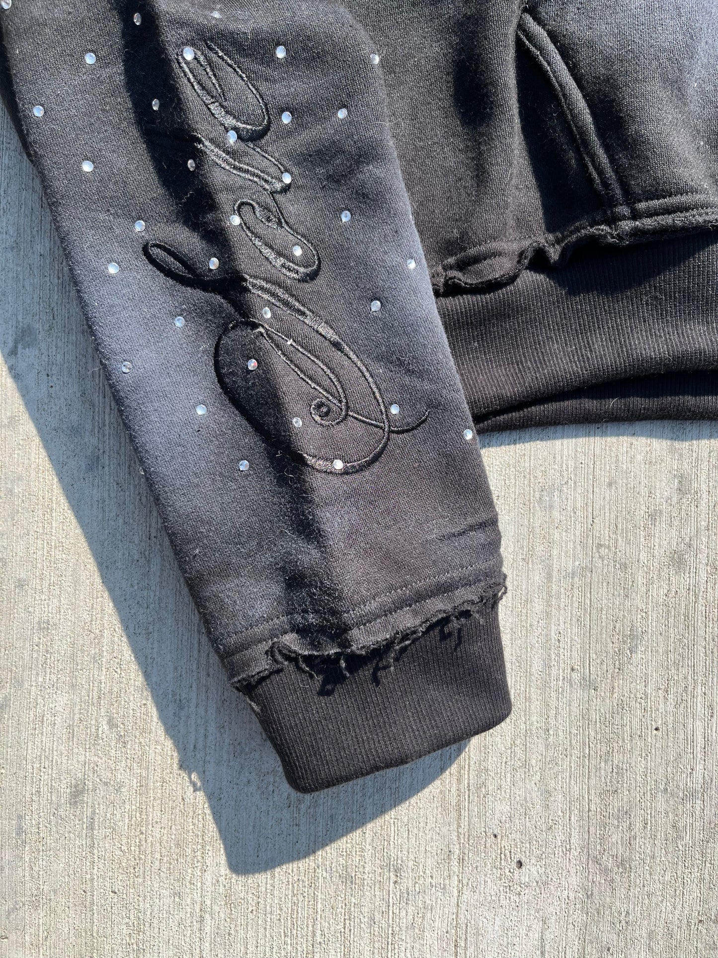 Onyx “Cursive” Zipup Hoodie