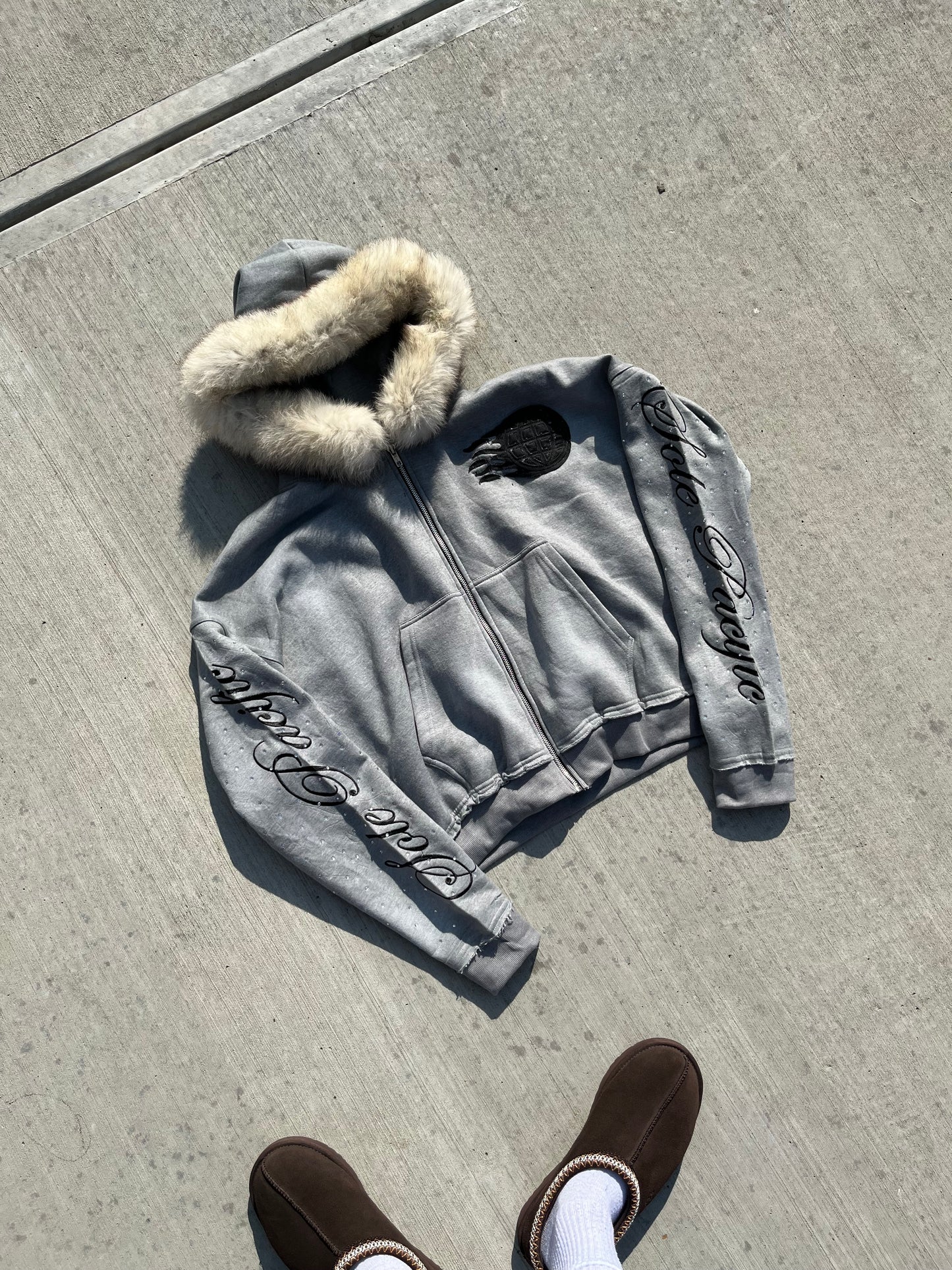 Concrete “Cursive” Hoodie