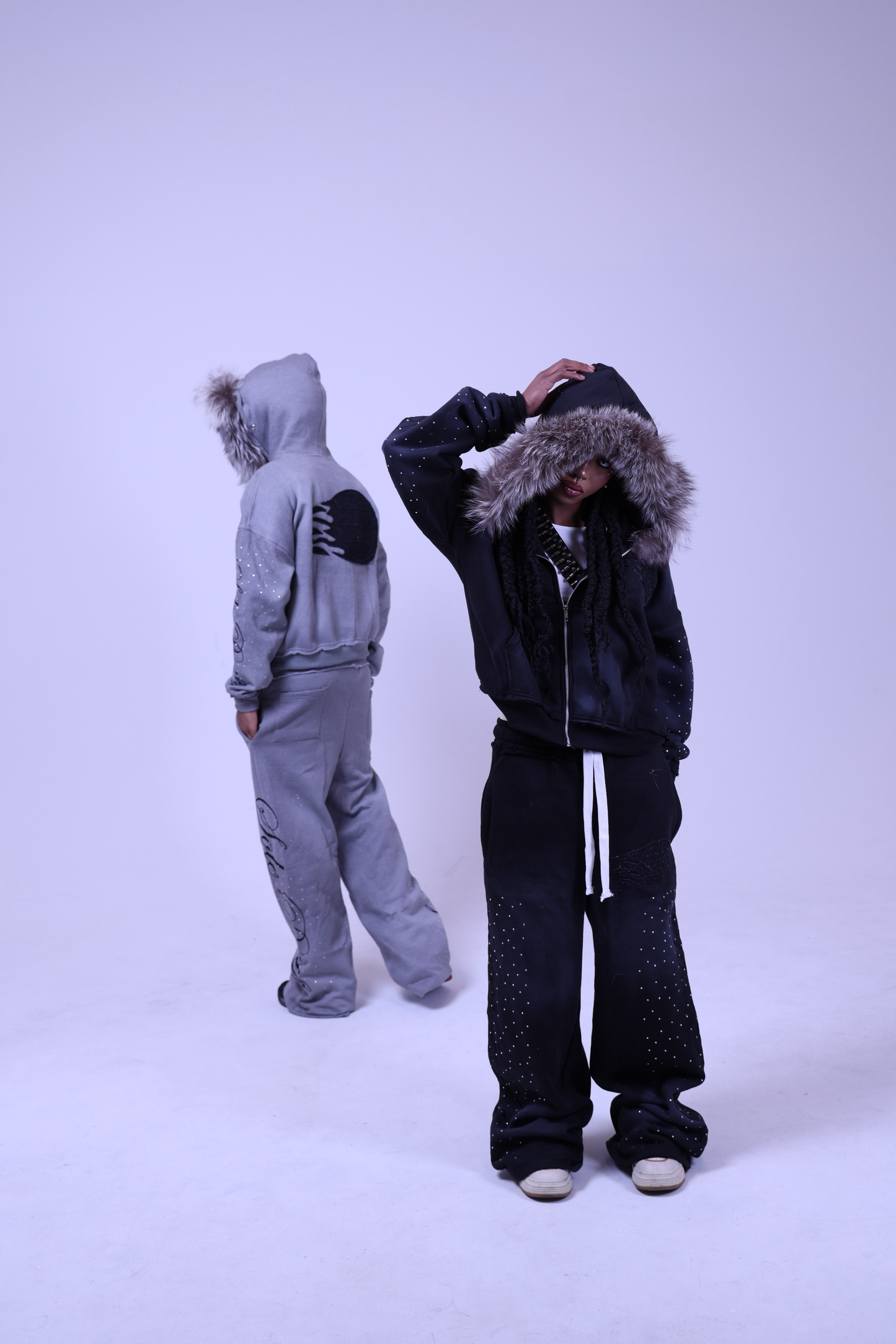 Onyx “Cursive” Zipup Hoodie