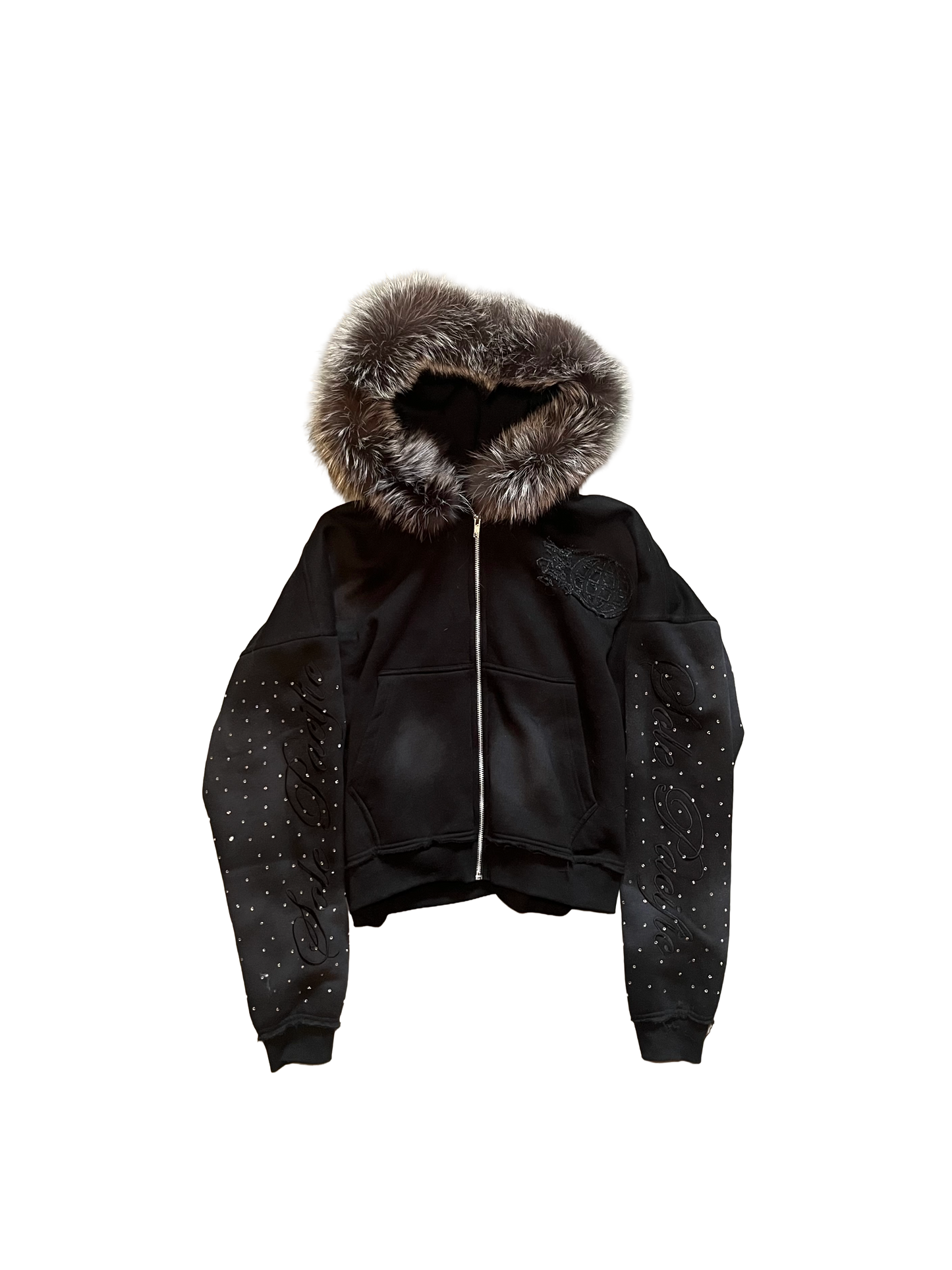 Onyx “Cursive” Zipup Hoodie