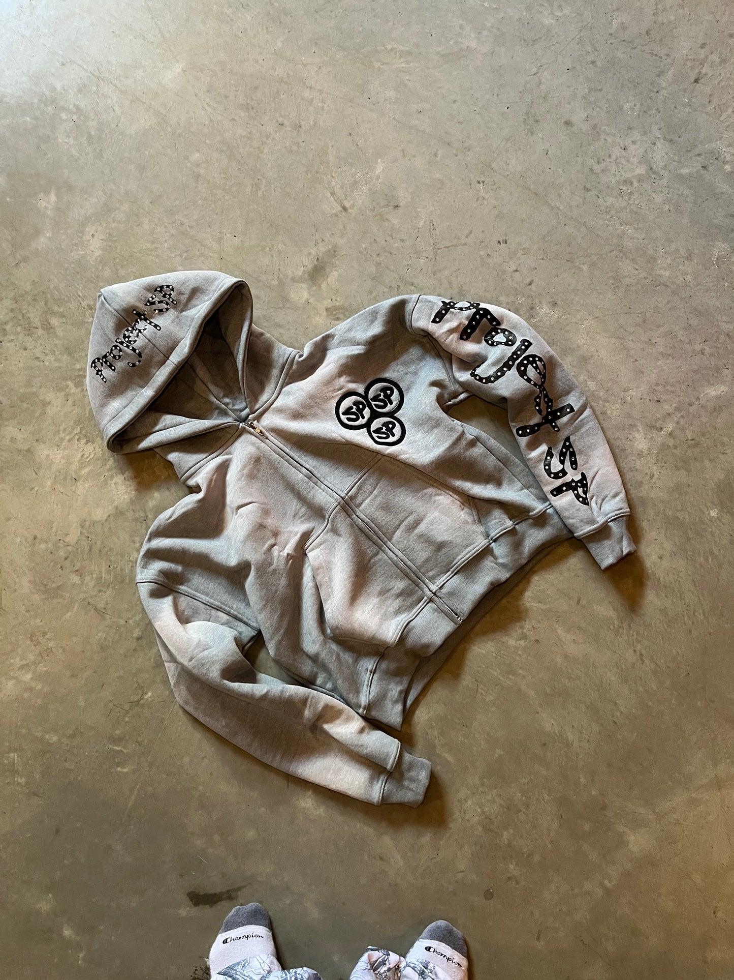 Project SP Zipup Hoodie ‘Concrete’