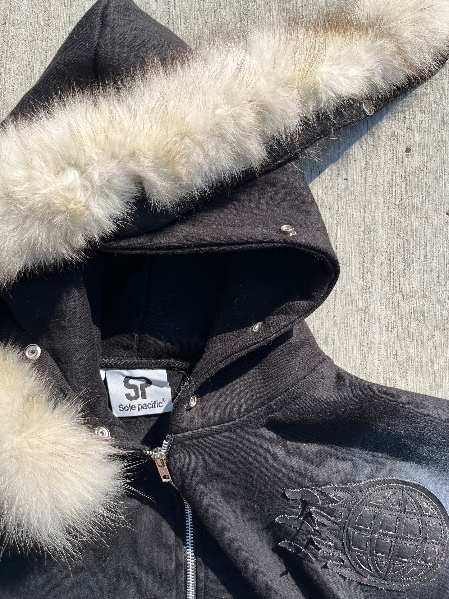 Onyx “Cursive” Zipup Hoodie