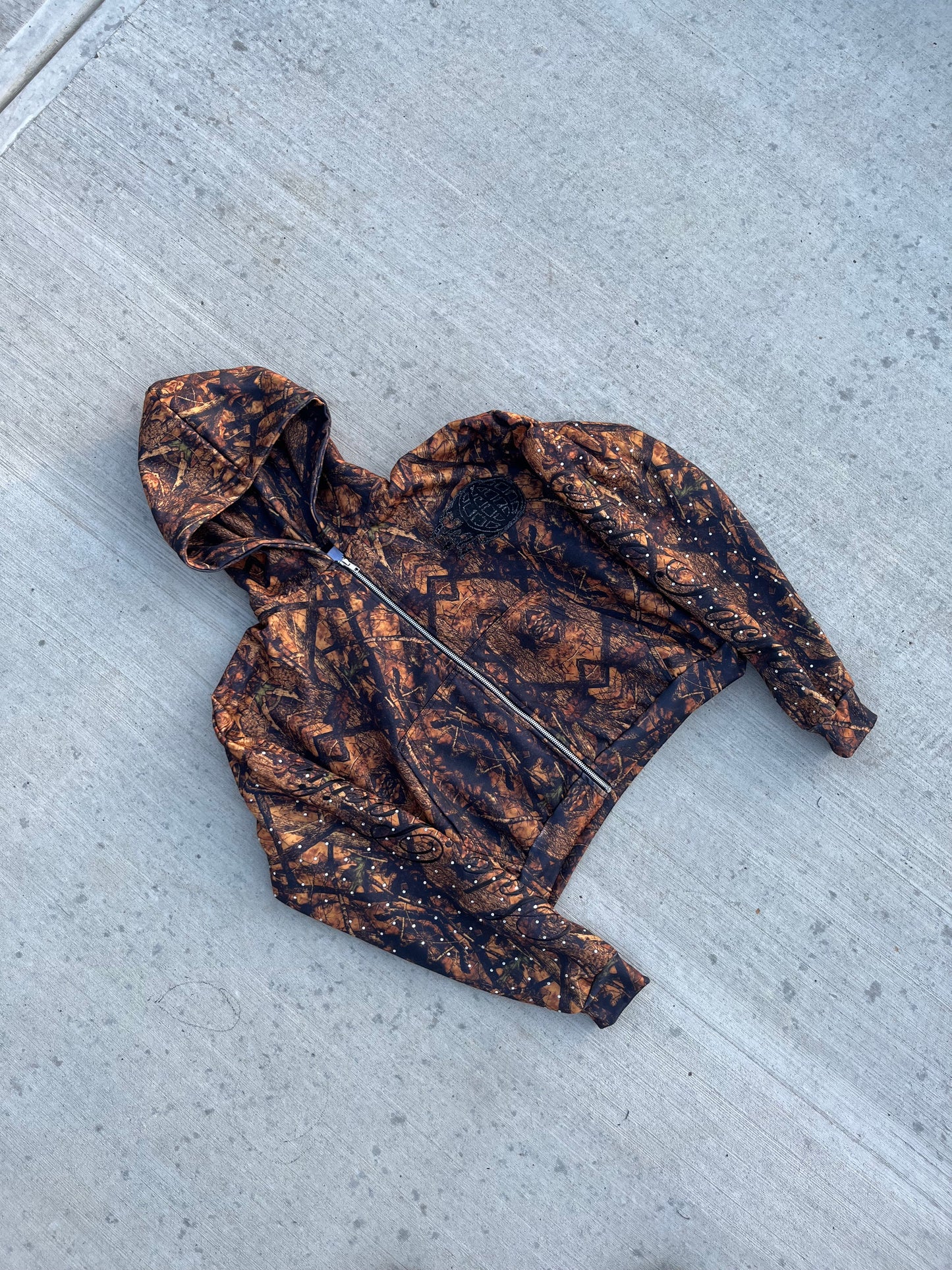 Cinder 'Cursive' Zip-up